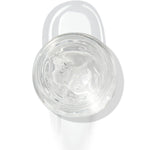In The Clear Face & Eye Gloss in an open round jar gleams with a glossy swipe beneath it on a white background, showcasing the ColourPop Face & Eye Gloss for dewy, glass-skin shine on lids and cheeks.
