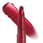 My Bad ColourPop Lippie Stix showcasing a creamy deep berry-red bullet with a bold swatch streak behind, highlighting rich color payoff and smooth texture on a clean white background.